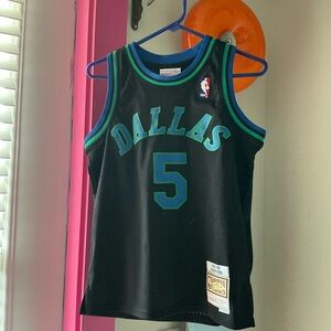 Dallas Kids Basketball Jersey - Black and Blue